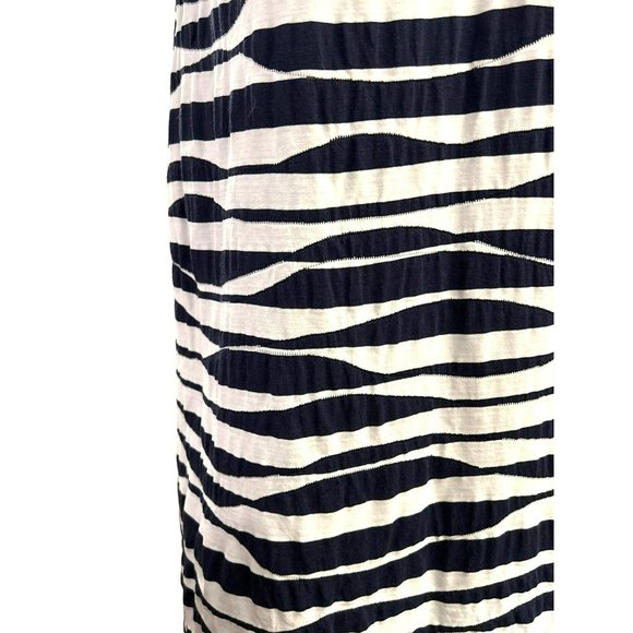 Sara Campbell Women's Black White Zebra Printed Dress Size XS Knit Ruffle Collar - Picture 3 of 6